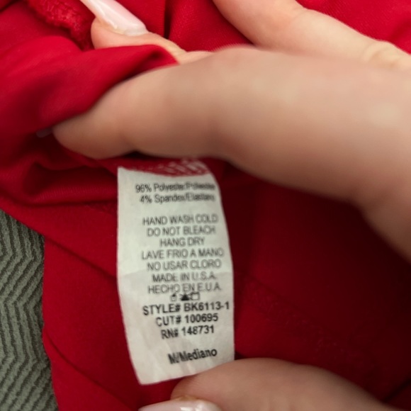 Red pencil skirt by BlueBlush. - Picture 3 of 4